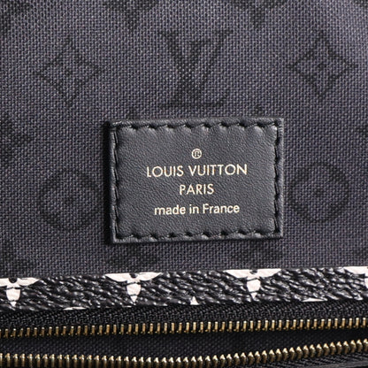 Louis Vuitton Monogram Giant Crafty Neverfull MM Creme Rouge Black 7 of 10
