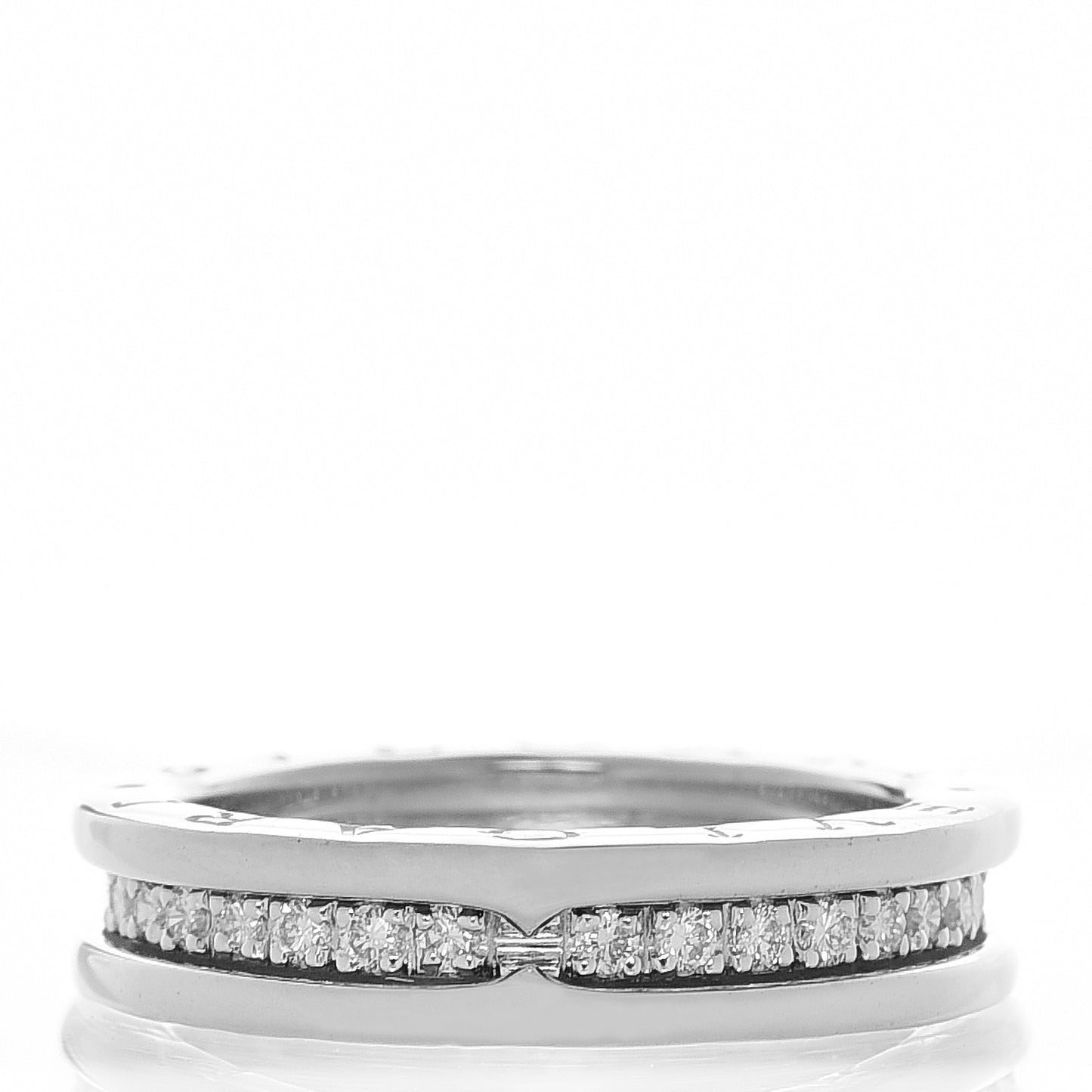 18K White Gold Diamond B.Zero1 Ring 51 5.75