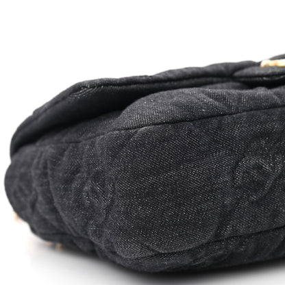 Chanel Denim Quilted Medium Funky Town Flap Black 9 of 10
