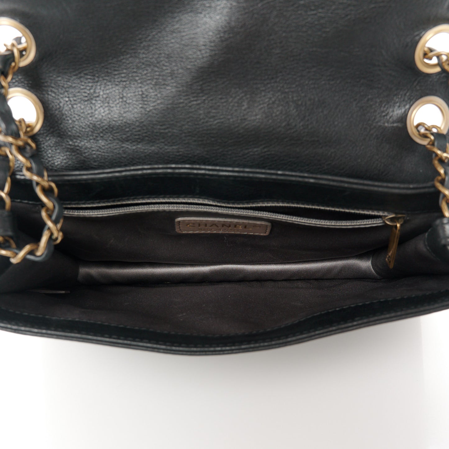 Calfskin Chain CC Byzance Flap Black