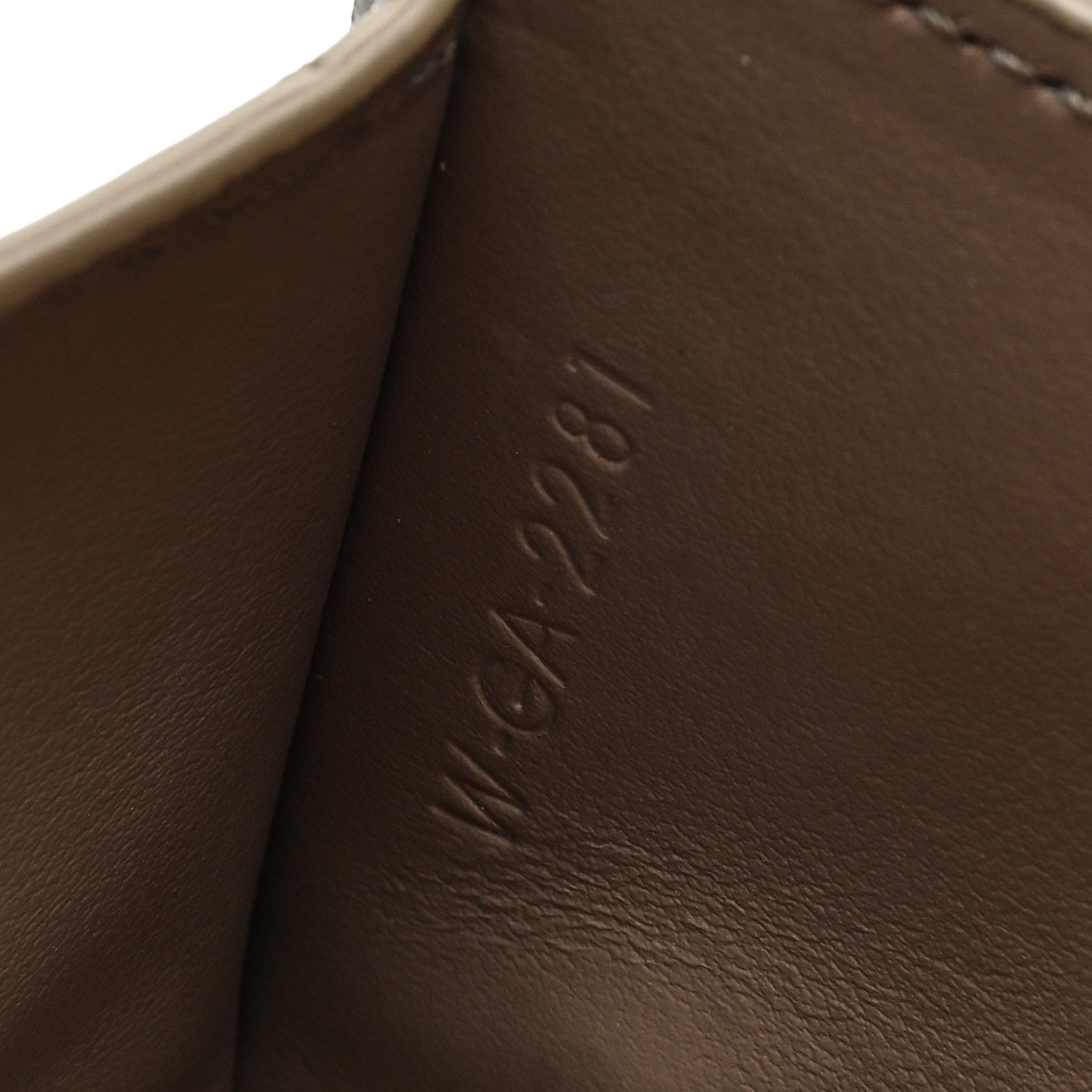Celine Grained Calfskin Small Multifunction Strap Wallet Pebble Mineral 7 of 7