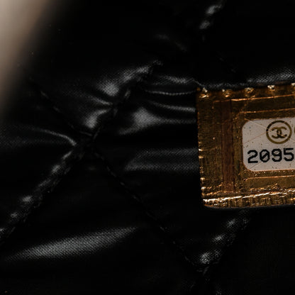 Chanel Metallic Lambskin Medium Je Ne Suis Pas En Solde Pouch Clutch Gold 7 of 8