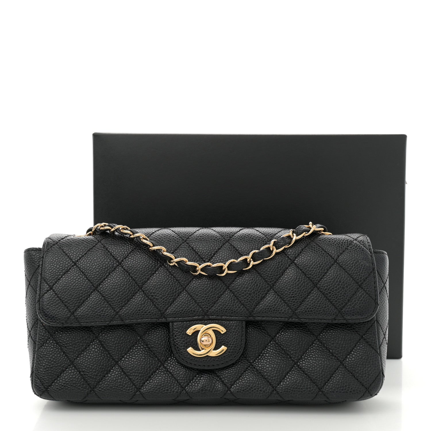 Chanel Caviar Quilted East West Flap Black 11 of 11