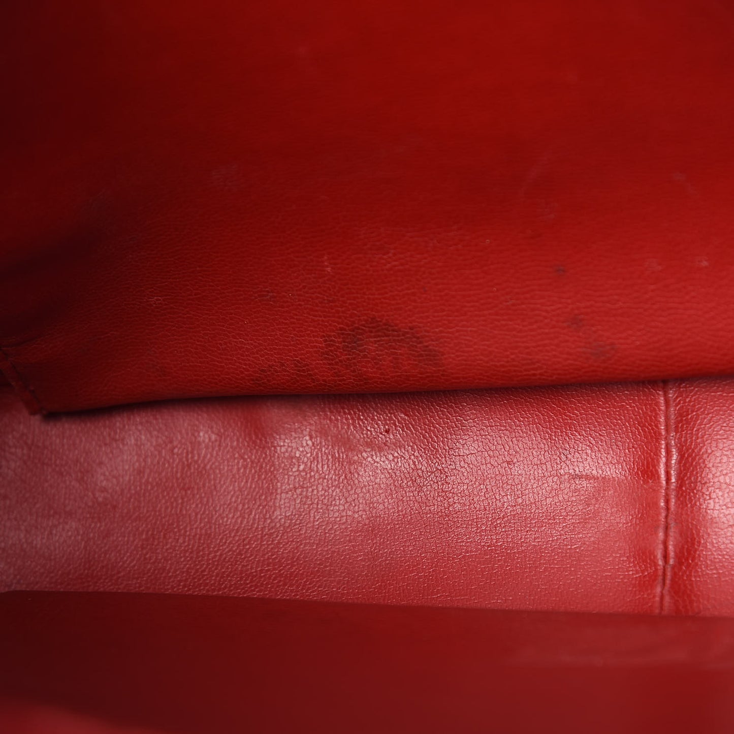 Lambskin Quilted Tote Red