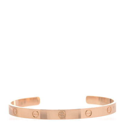 Cartier 18K Yellow Gold LOVE Cuff Bracelet 20 1 of 5