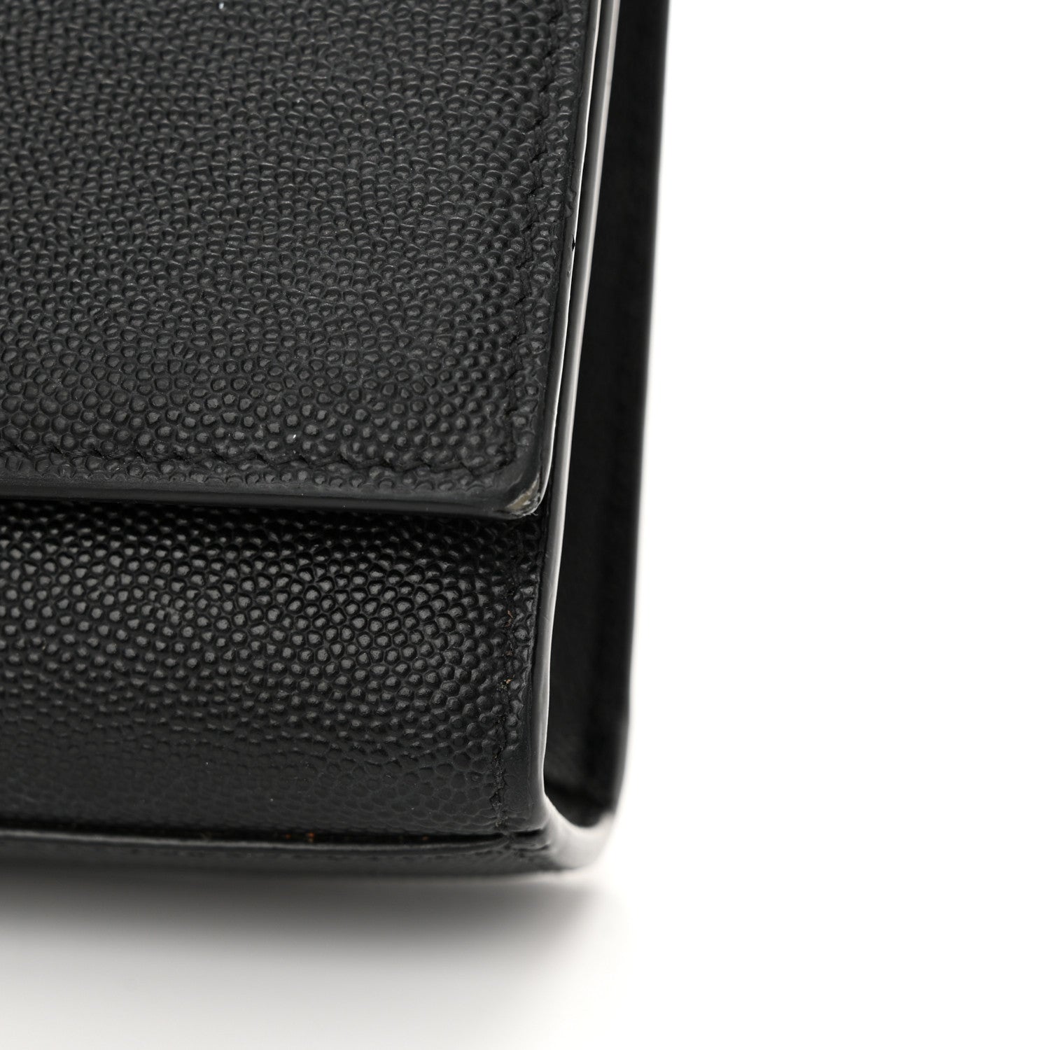 Saint Laurent Grain De Poudre Small Monogram Monochrome Kate Satchel Black 18 of 22