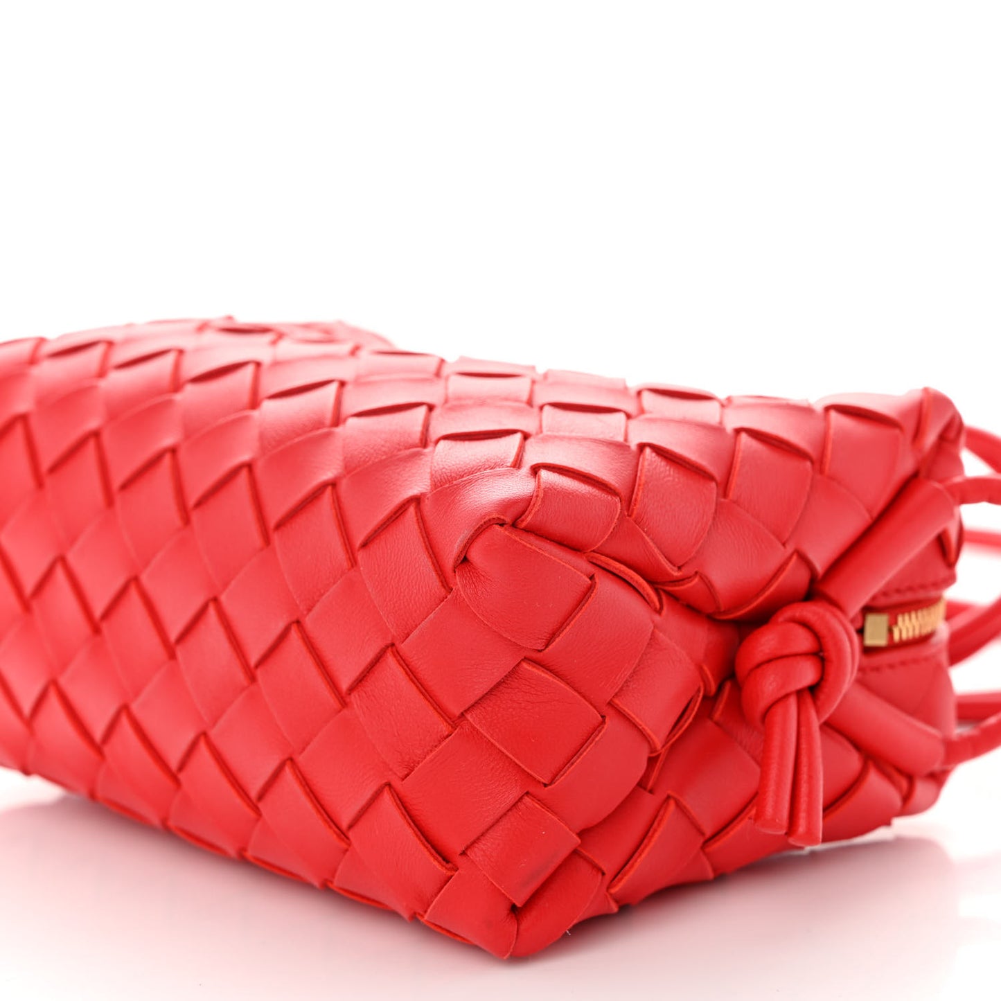 Nappa Intrecciato Mini Loop Camera Bag Redstone