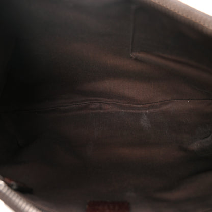 Gucci Monogram Web Medium Half Moon Hobo Dark Brown 5 of 10