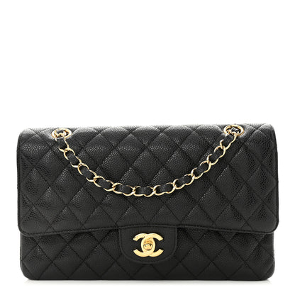 Chanel Caviar Quilted Medium Double Flap Black 1 of 11
