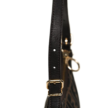 Fendi Zucca Small Hobo Tobacco Petrolio 13 of 14