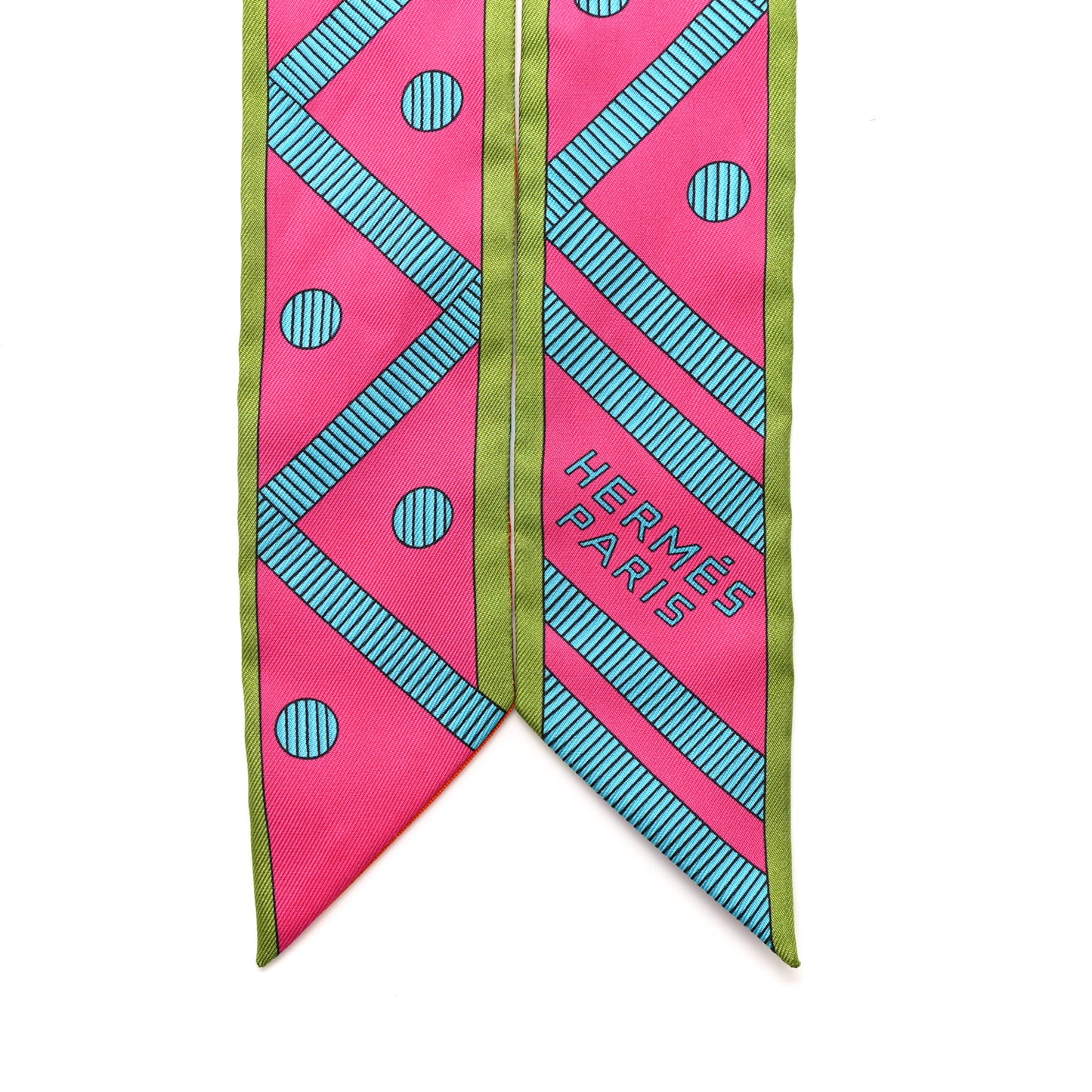 Silk Balade en Berline Twilly Fuchsia Orange Vert
