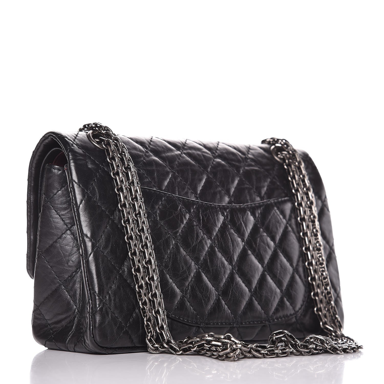 Chanel Aged Calfskin Quilted 2.55 Reissue 225 Flap Black 4 of 16