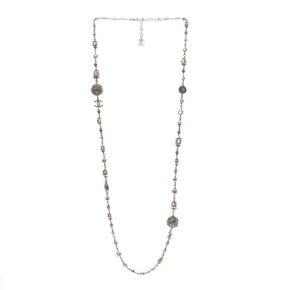 Chanel Pearl CC Long Necklace Gold 3 of 6