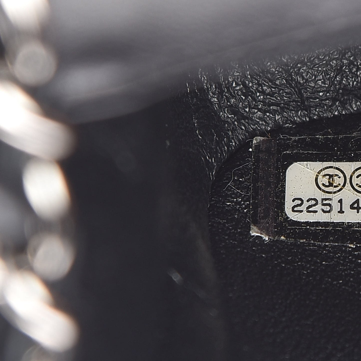 Lambskin Quilted Mini Square Flap Black