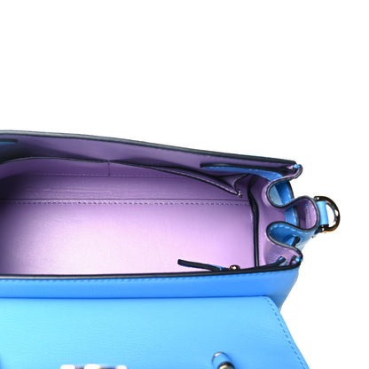Versace Calfskin Medium La Medusa Bag DV Blue 6 of 14