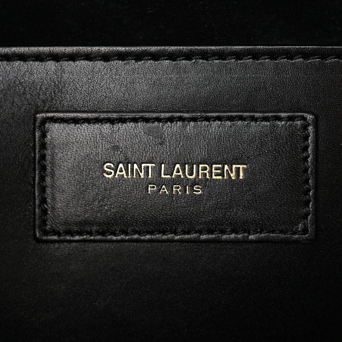 SAINT LAURENT Calfskin Classic Baby Duffle Black