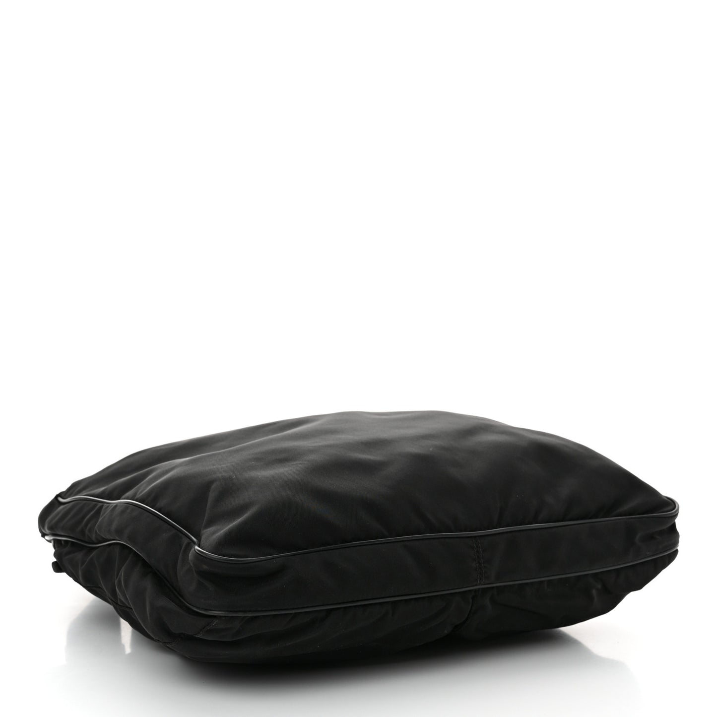 Nylon Vela Flat Messenger Bag Black