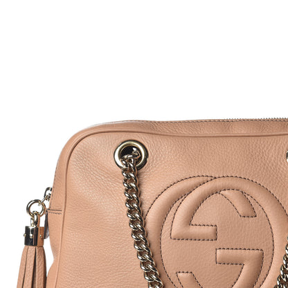 Gucci Pebbled Calfskin Small Soho Bowler Camelia 14 of 14