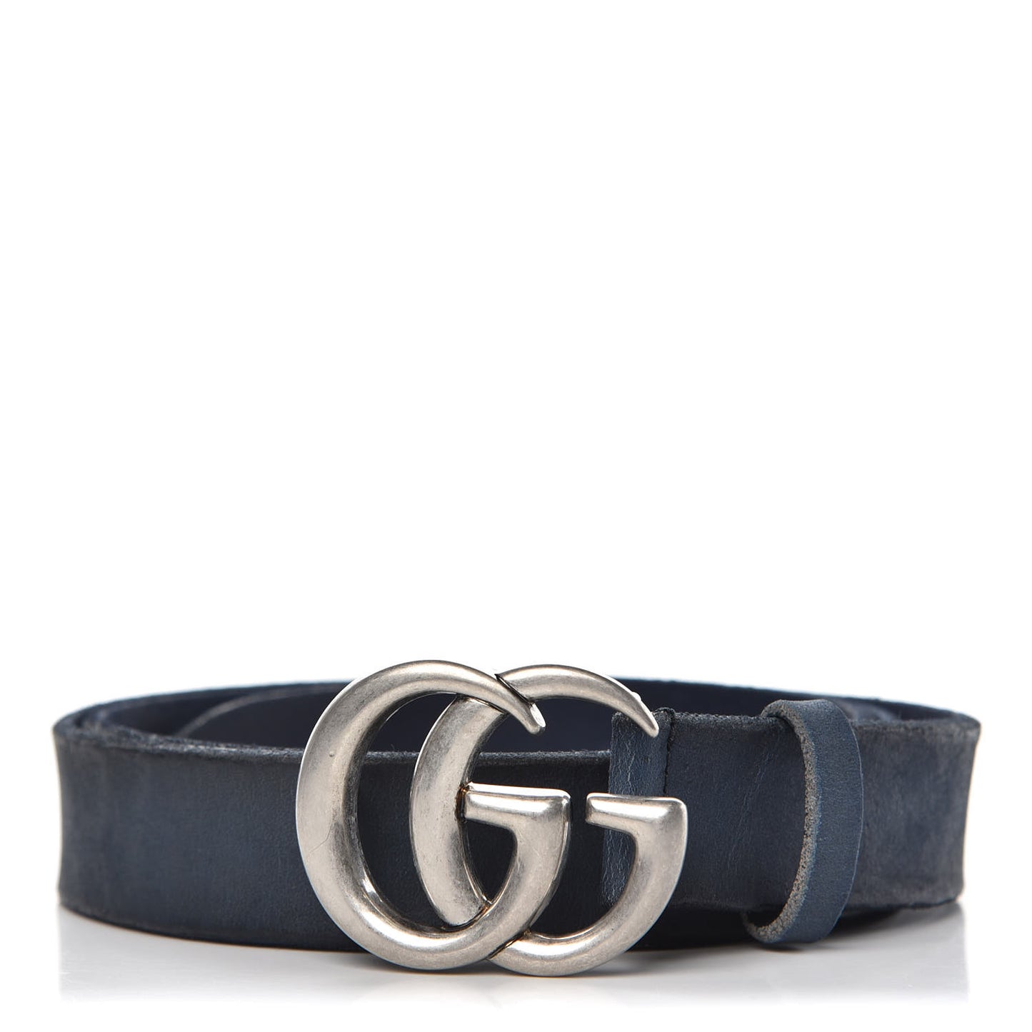 Cuoio Toscano Nickel Double G 30mm Belt 90 36 Blue