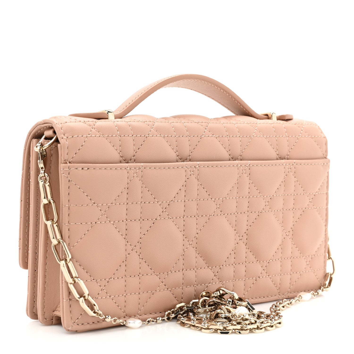 Christian Dior Lambskin Cannage Mini My Dior Bag Rose Des Vents 3 of 11