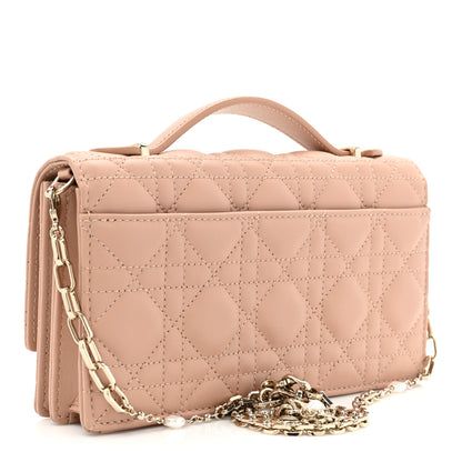 Christian Dior Lambskin Cannage Mini My Dior Bag Rose Des Vents 3 of 11