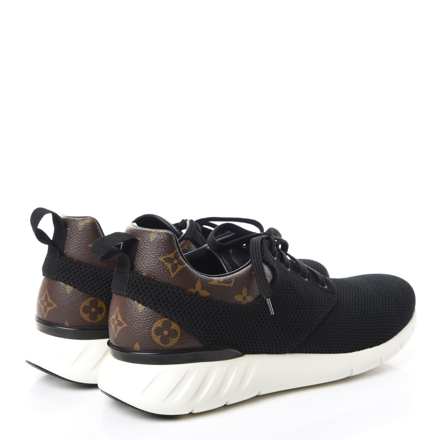 Louis Vuitton Mesh Monogram Fastlane Low Sneakers 11 Black 4 of 8