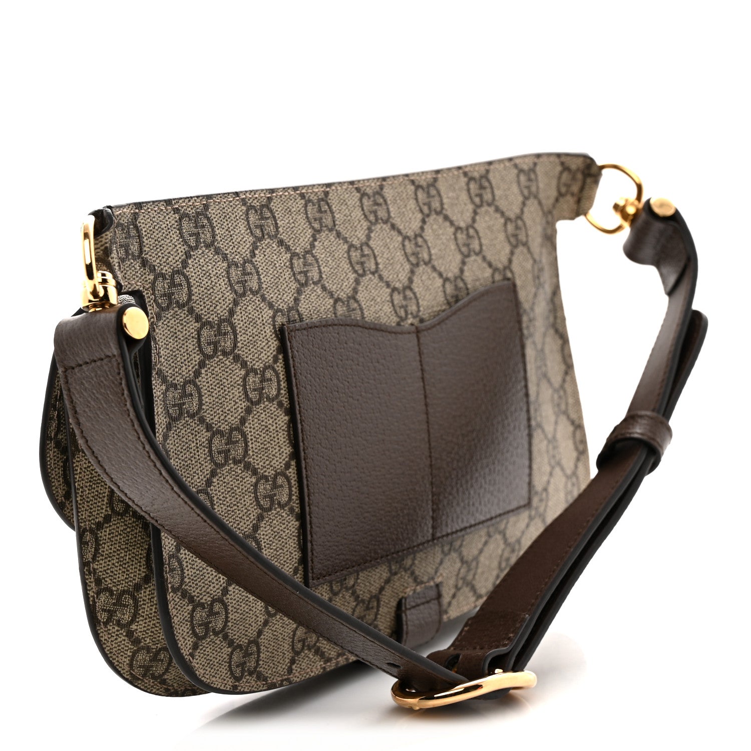 Gucci GG Supreme Monogram Textured Dollar Calfskin Blondie Belt Bag Beige Ebony New Acero 3 of 10
