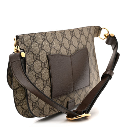 Gucci GG Supreme Monogram Textured Dollar Calfskin Blondie Belt Bag Beige Ebony New Acero 3 of 10