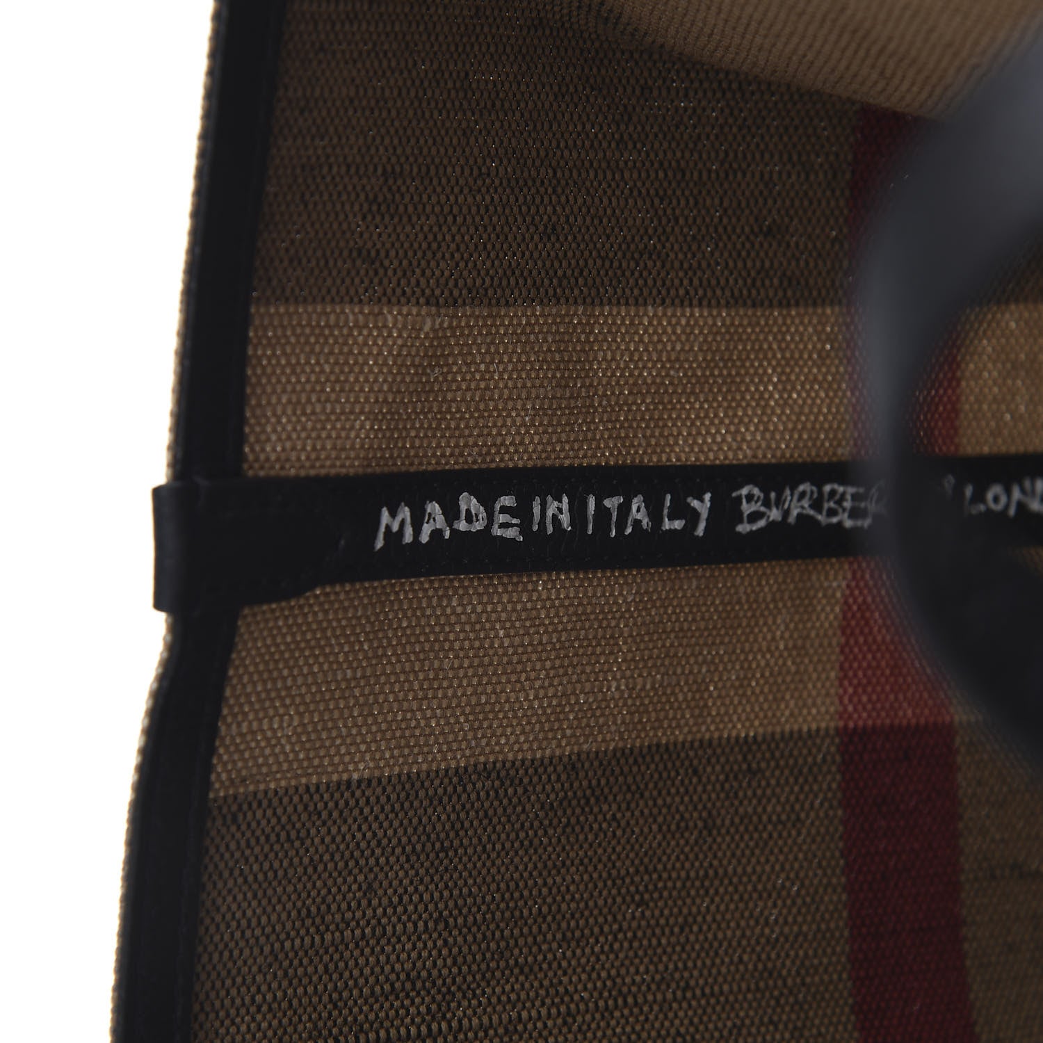 Burberry Coated Canvas Mega Check Medium Doodle Tote Black 8 of 11