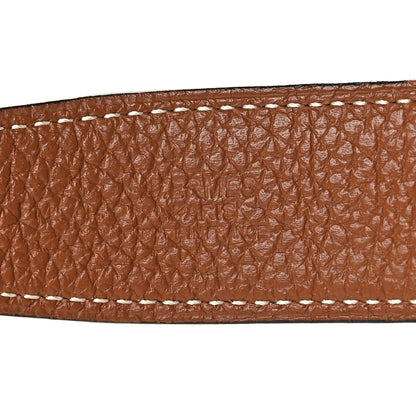 Hermes Box Togo 32mm H Belt 90 36 Black Gold 5 of 5