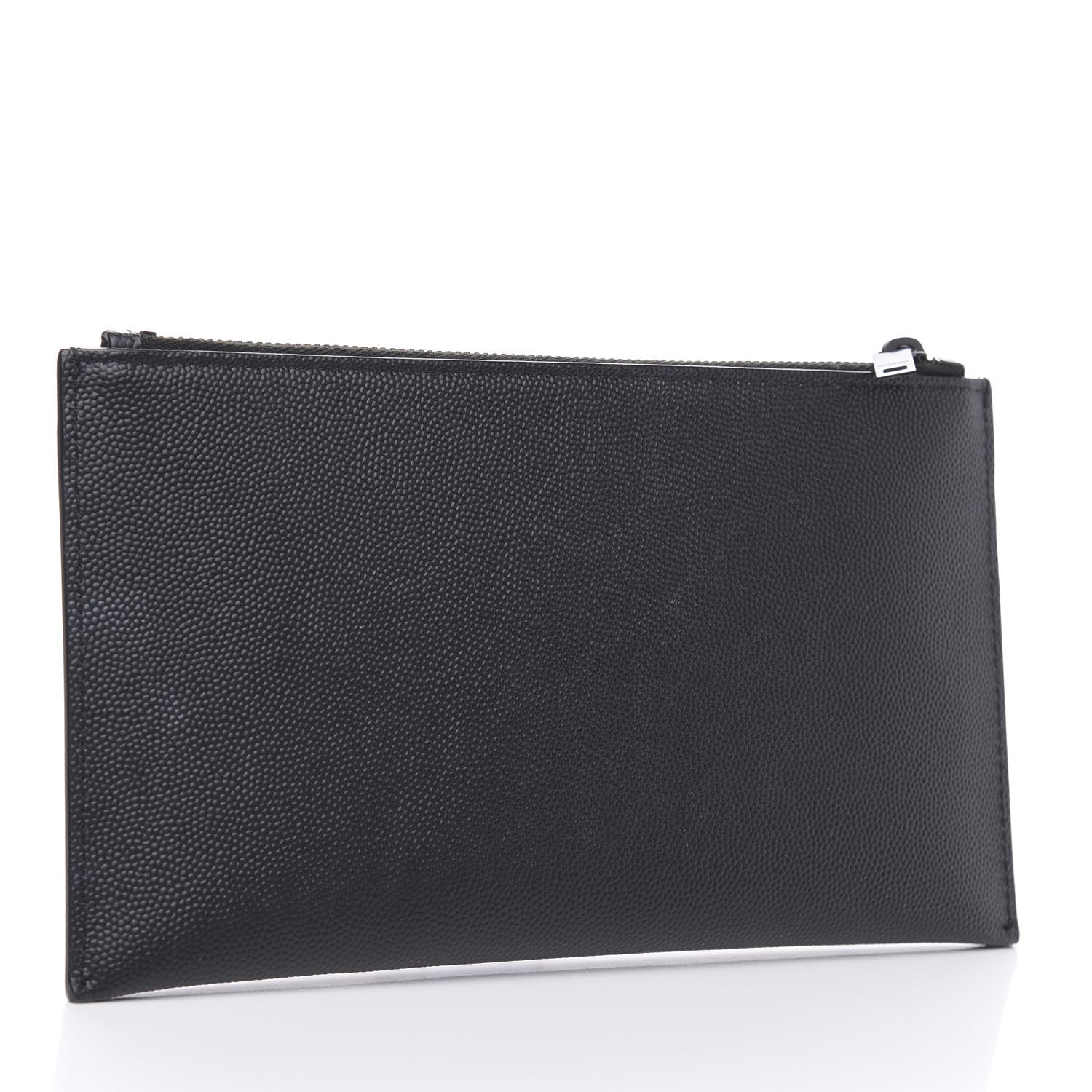 Saint Laurent Grain De Poudre Monogram Bill Pouch Black 3 of 9