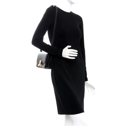 Celine Box Calfskin Small Classic Box Flap Bag Black 2 of 14