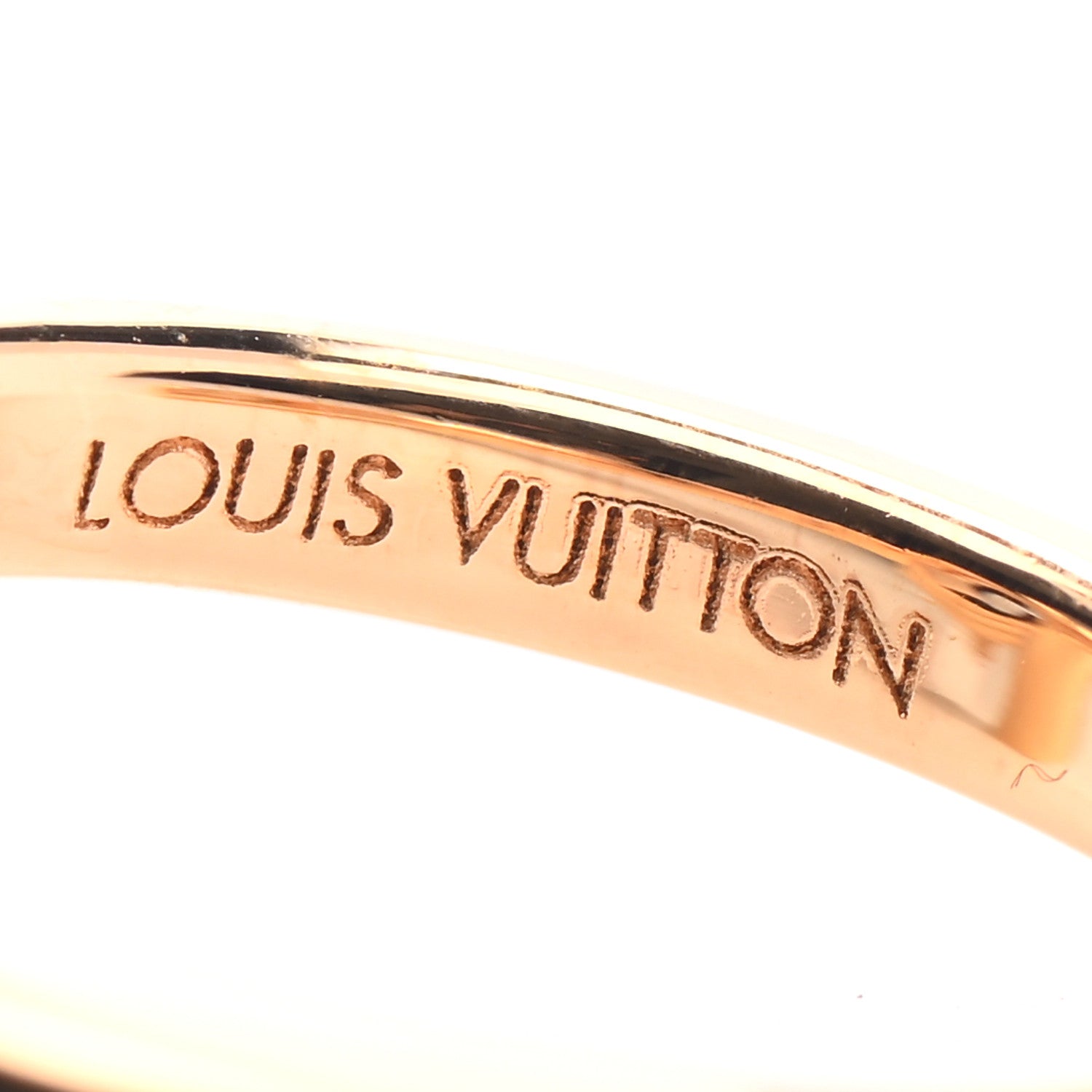 Louis Vuitton LV And Me Letter P Ring 5.5 Gold 5 of 6
