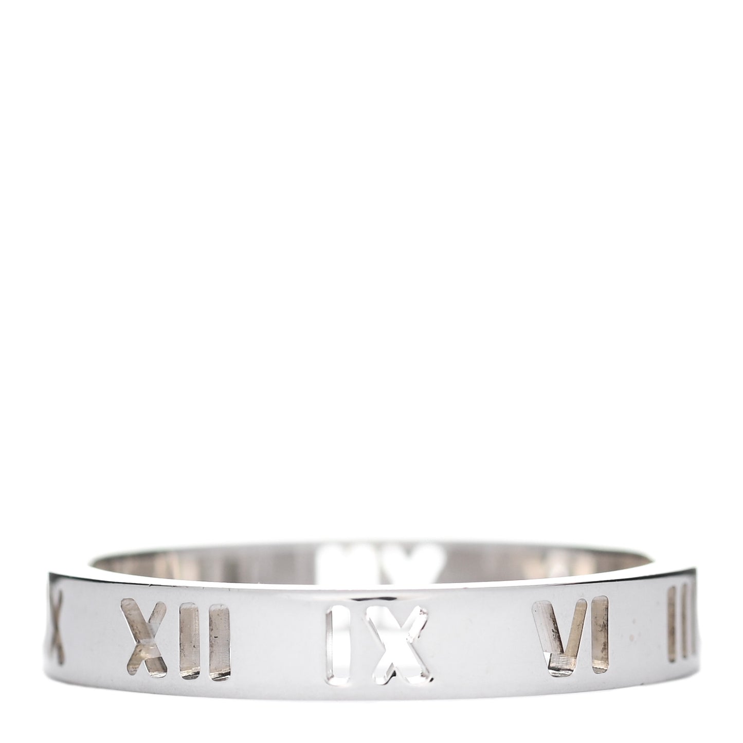 Sterling Silver Narrow Atlas Pierced Ring 58 8.25