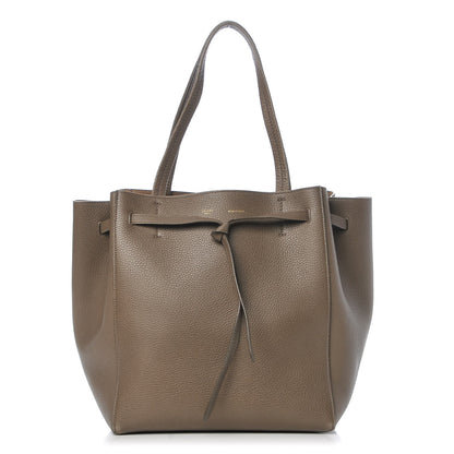 Celine Soft Grained Calfskin Small Belt Cabas Phantom Taupe 1 of 12