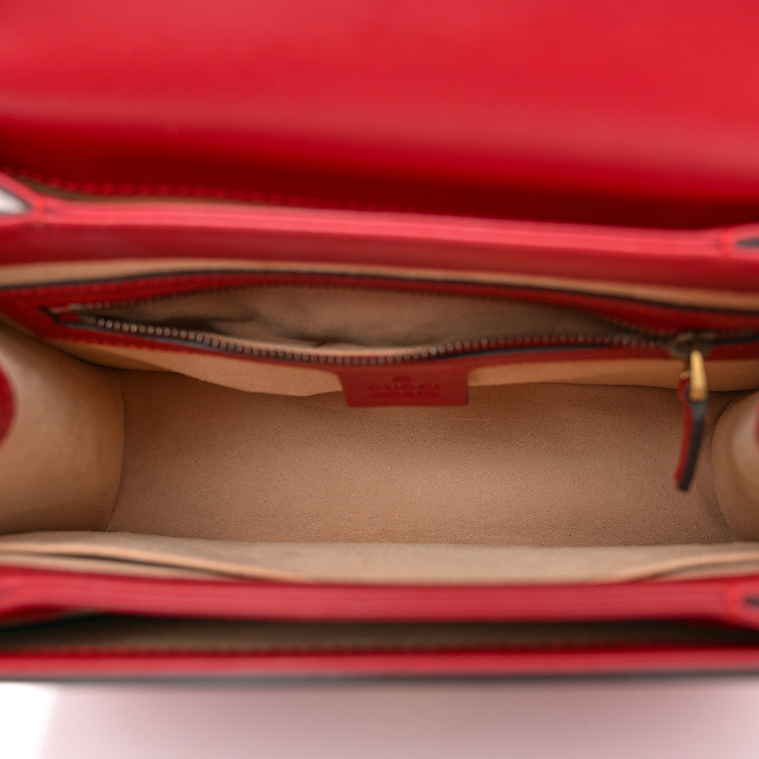 Gucci Calfskin Sylvie Web Small Queen Margaret Top Handle Bag Red 5 of 12