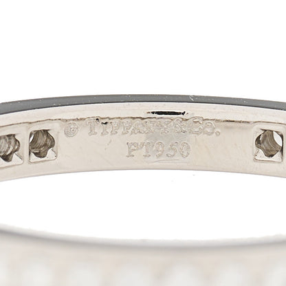 Tiffany Platinum Diamond 2mm Legacy Full Circle Band Ring 54 6.75 3 of 3