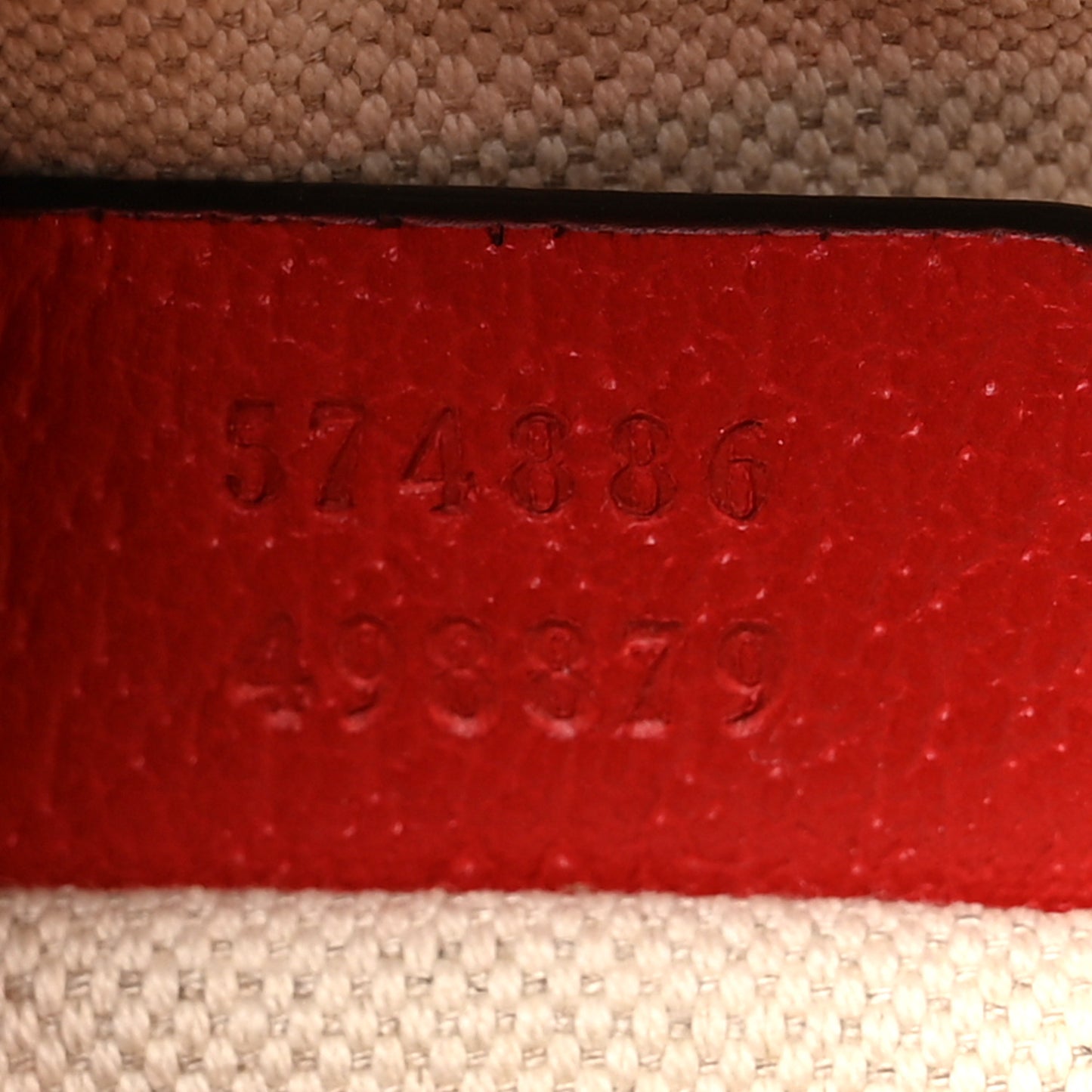 GG Supreme Monogram Apple Small Retro Interlocking G Shoulder Bag Beige Multicolor Lobster Red