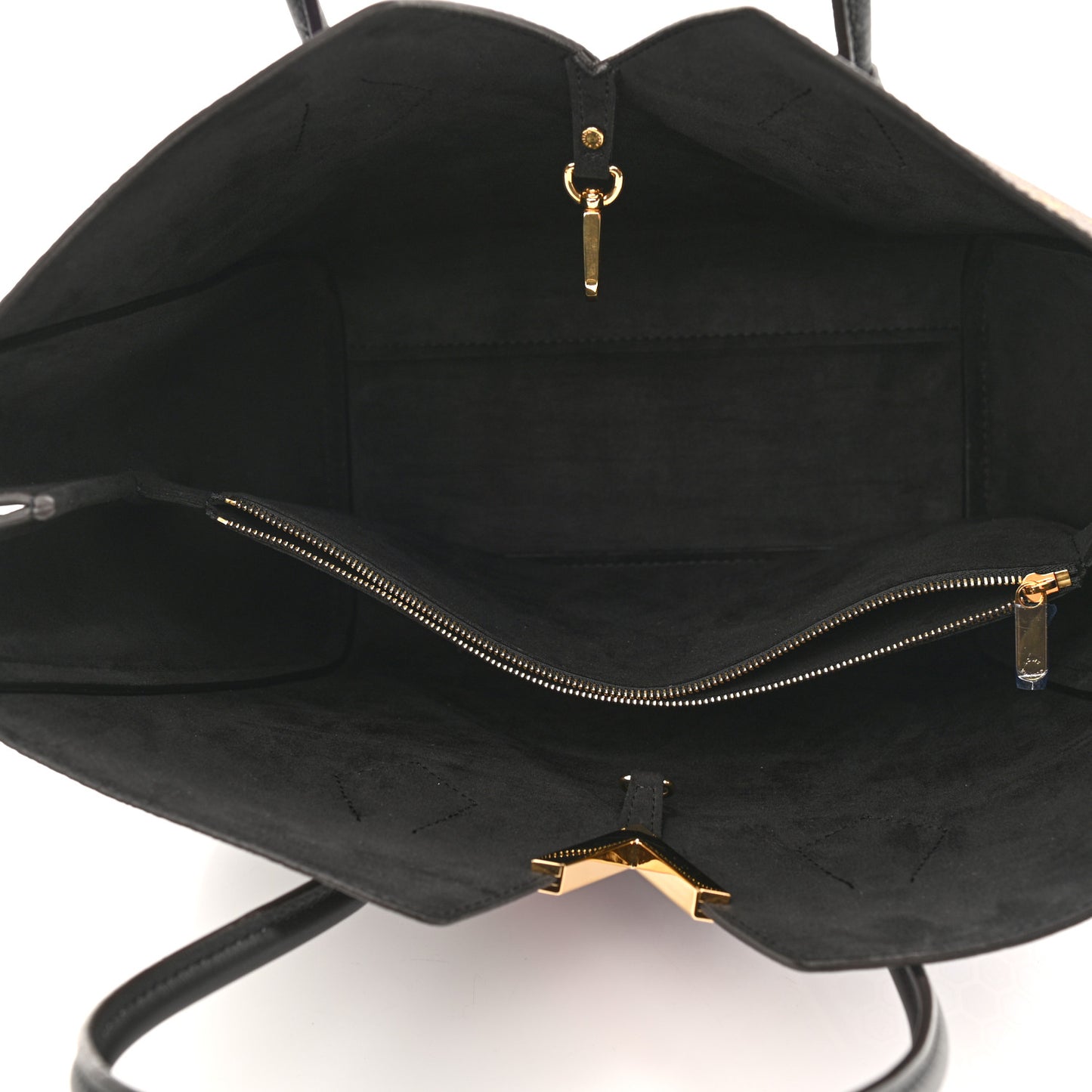 Calfskin Monogram Kimono Tote MM Rouge Navy