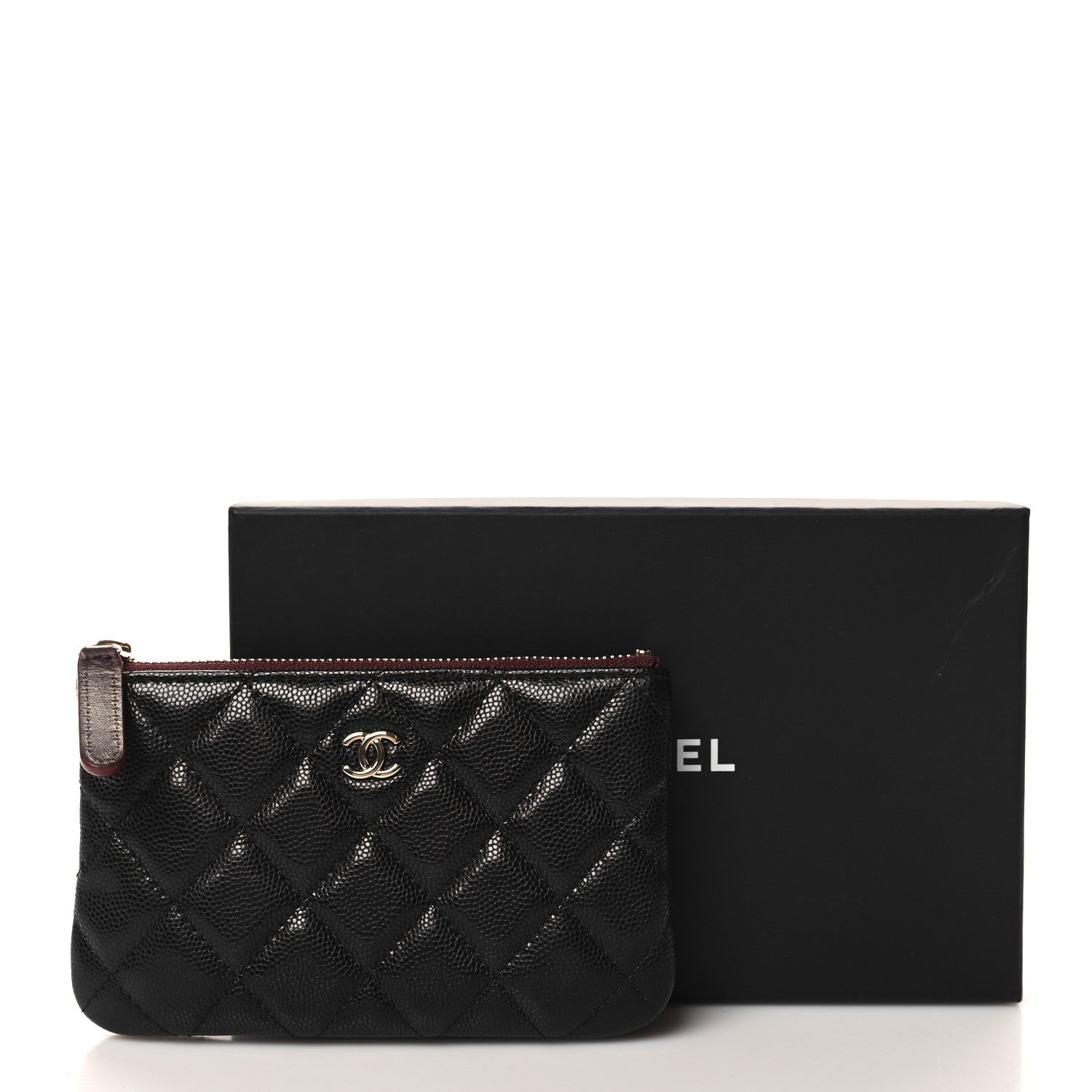 Chanel Caviar Quilted Small Cosmetic Case Black 8 of 8