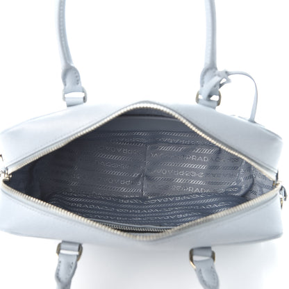 Prada Saffiano Lux Bauletto Lago 4 of 9