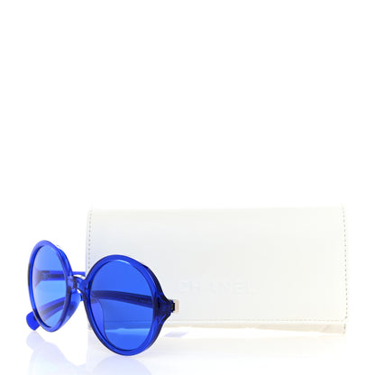 Chanel Acetate Round Sunglasses 71287A Blue 9 of 9
