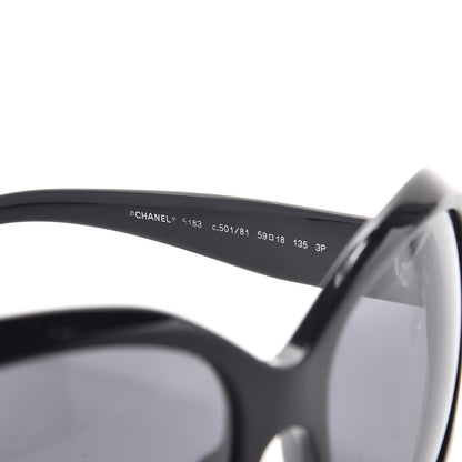Chanel CC Polarized Sunglasses 5183 Black 7 of 10