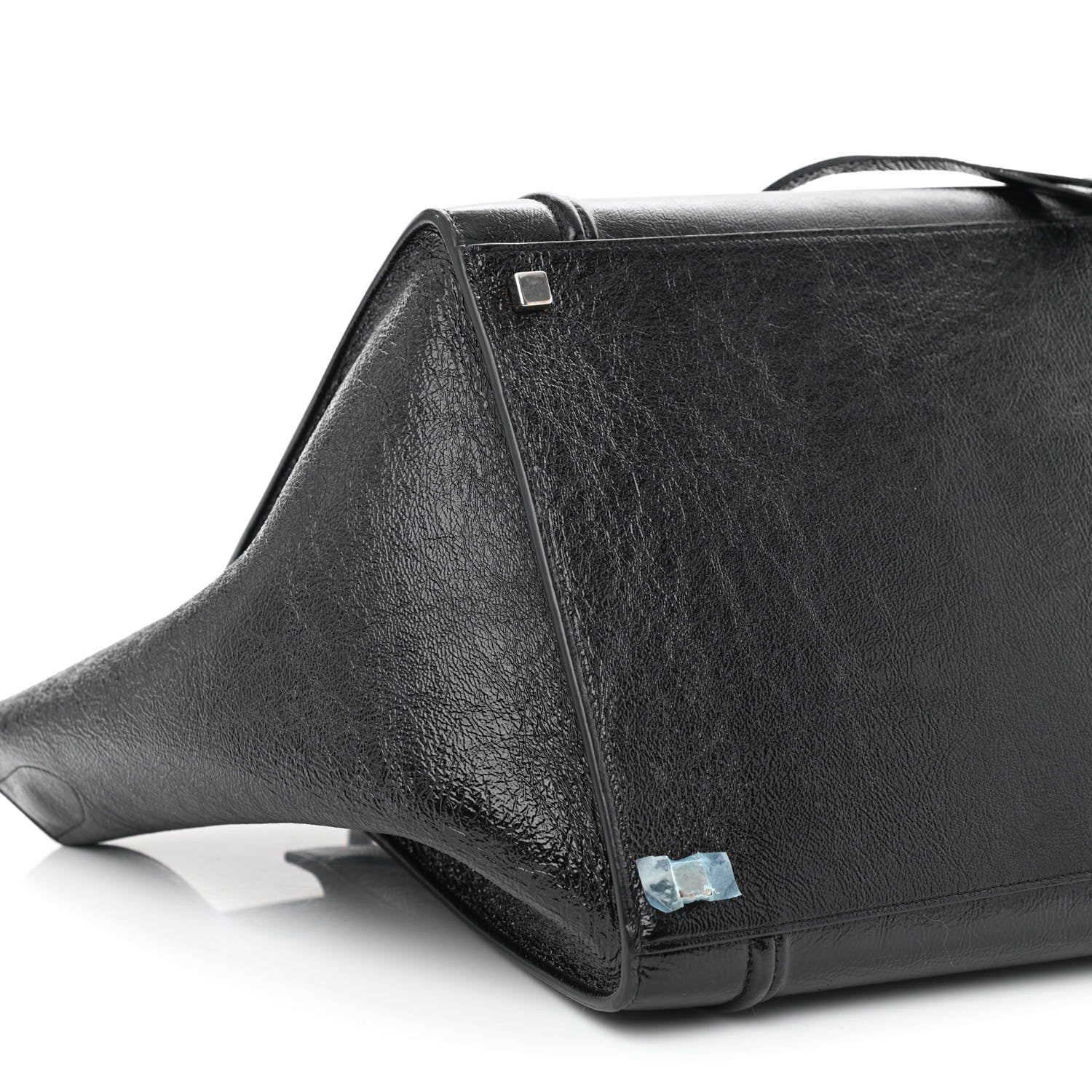 Celine Crinkled Patent Calfskin Medium Phantom Luggage Black 9 of 12