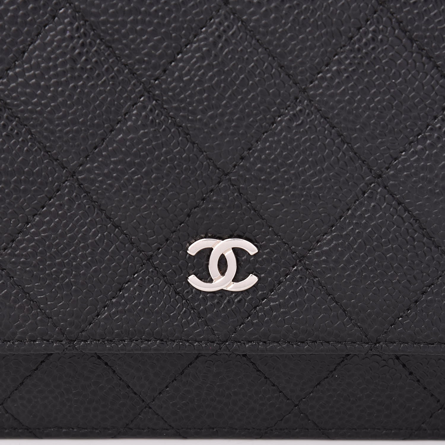 Chanel Caviar Quilted Wallet On Chain WOC Black 9 of 12