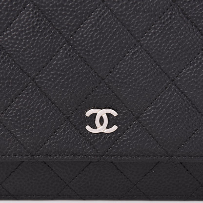Chanel Caviar Quilted Wallet On Chain WOC Black 9 of 12