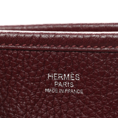 Hermes Taurillon Clemence Evelyne III PM Bordeaux 6 of 10