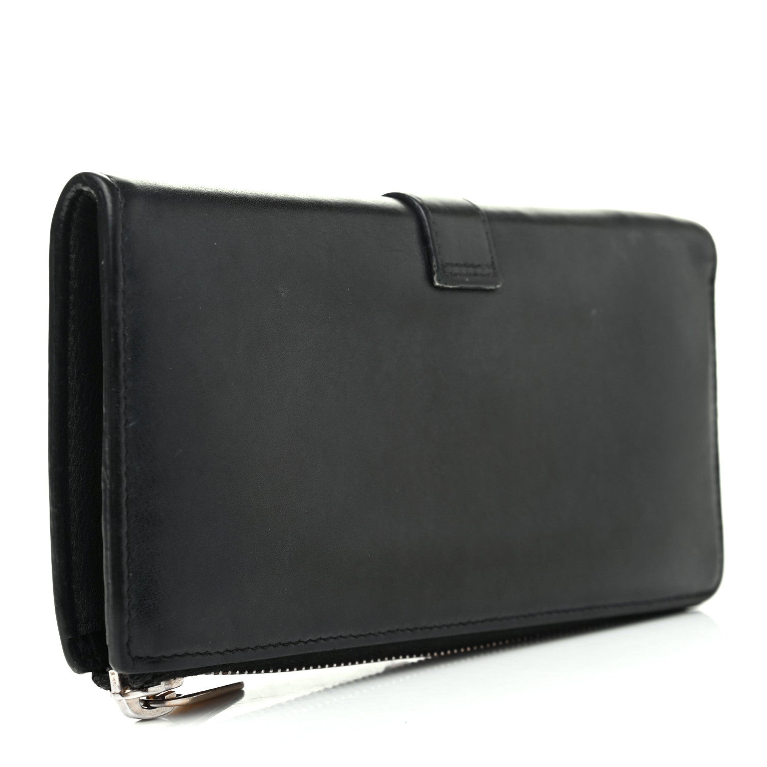 Saint Laurent Calfskin Classic Y Ligne Zip Around Wallet Black 3 of 9
