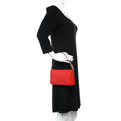 Louis Vuitton Vernis Lexington Pochette Red 2 of 12