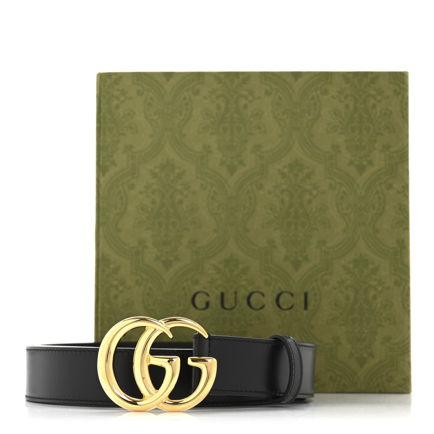 Gucci Calfskin Double G 30mm Belt 80 32 Black 7 of 7